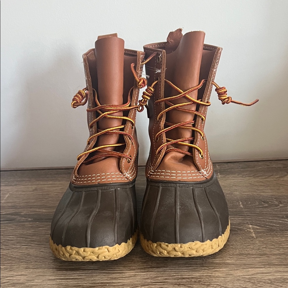 L.L. Bean Brown and Tan Winter Boots